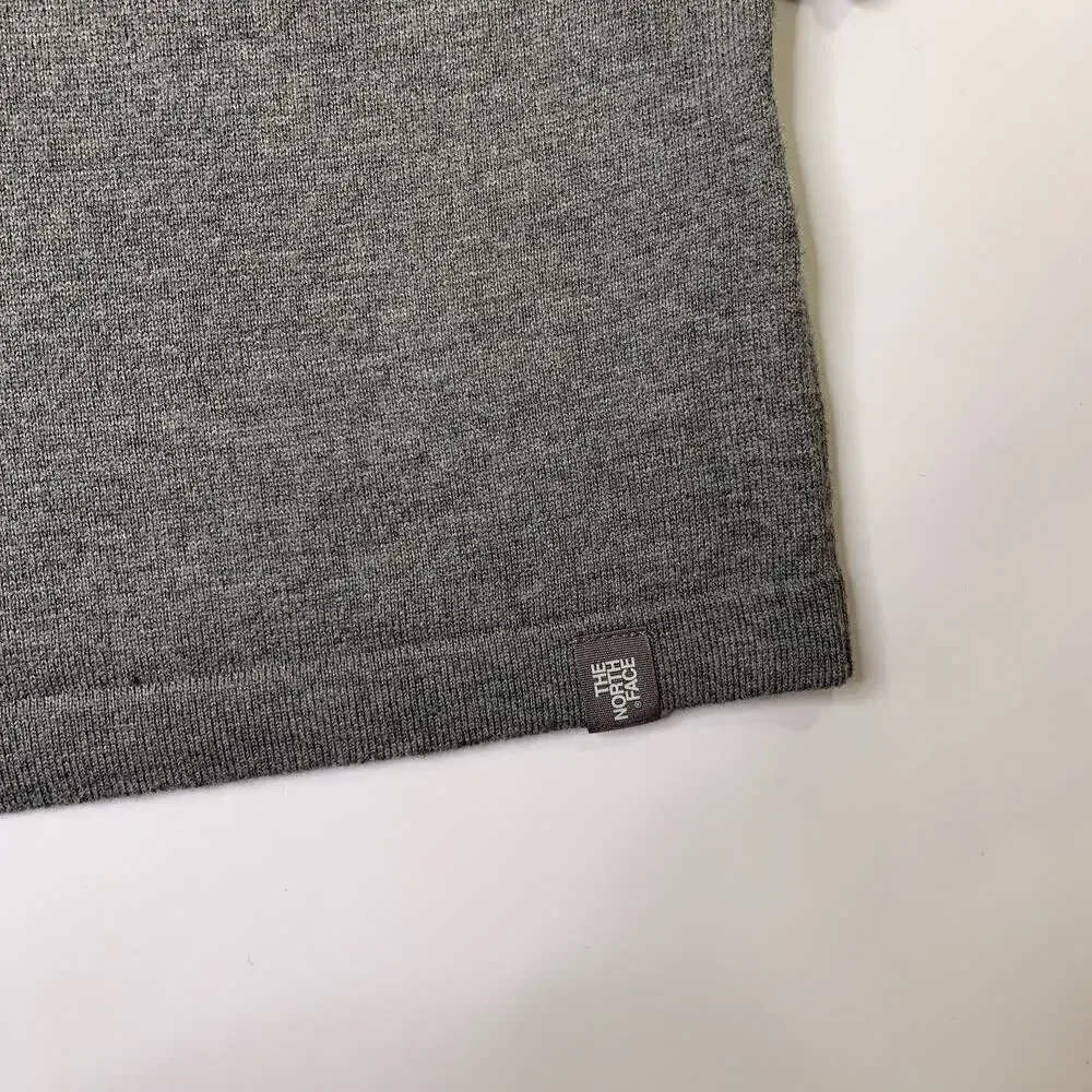 The North Face Shirt Mens 2XL XXL Gray Wool Blend Crew Neck Standalone Tee